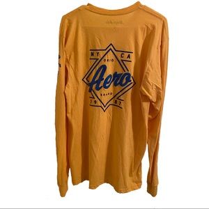 NEW! Aeropostale Men’s Large Yellow Long Sleeve-T